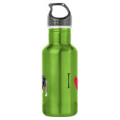 Bouteille D'eau J'aime mon mini berger américain (Dos)