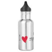 Bouteille D'eau J'aime mon Scottie (Gauche)