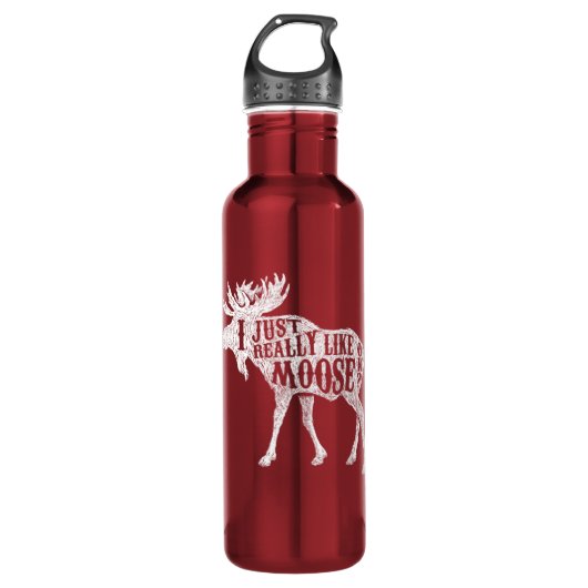 Bouteille D'eau J'Aime Vraiment Moose OK (Devant)