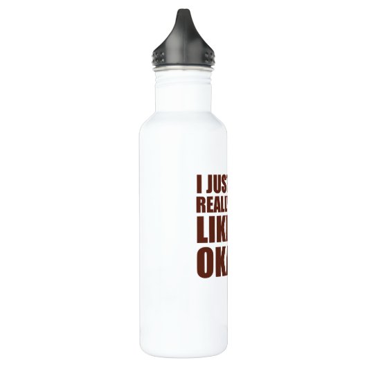 Bouteille D'eau J'aime vraiment Okapi's mignon Okapi (Gauche)