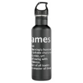 Bouteille D'eau JAMES Definition Personalized Name Funny Birthday  (Devant)