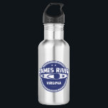 Bouteille D'eau James River Virginia Kayak<br><div class="desc">Le James est le plus grand affluent de la baie de Chesapeake en Virginie,  avec ses 540 milles de long,  c'est l'une des plus longues rivières d'Amérique qui commence et se termine dans le même état. Le James traverse Richmond et se termine entre Newport News et Norfolk.</div>