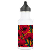 Bouteille D'eau Jardin aux coquelicots rouges (Droite)