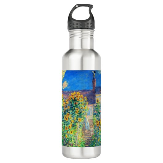 Bouteille D'eau Jardin aux fleurs de Monet (Devant)