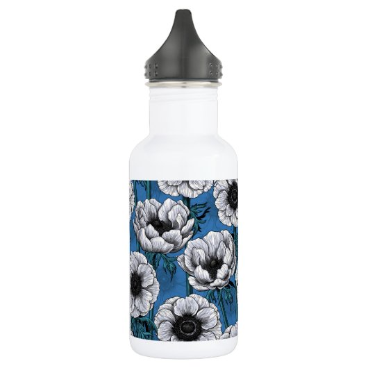 Bouteille D'eau Jardin d'anémone blanc (Gauche)