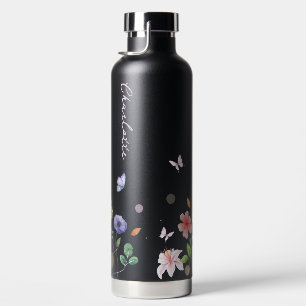 Bouteille D'eau Jardin des papillons fleurs sauvages