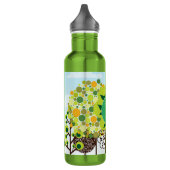 Bouteille D'eau Jardin forestier moderne Art Monogramme Nature ver (Gauche)