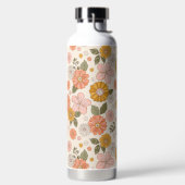 Bouteille D'eau Jardin rose et orange Motif (Droite)