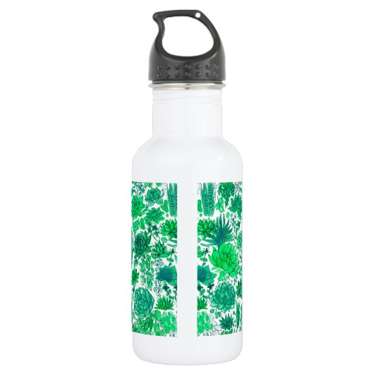 Bouteille D'eau Jardin succulent (Dos)