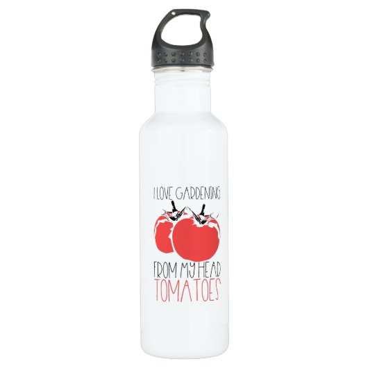 Bouteille D'eau Jardiner Tomates Gardener Cadeau (Devant)