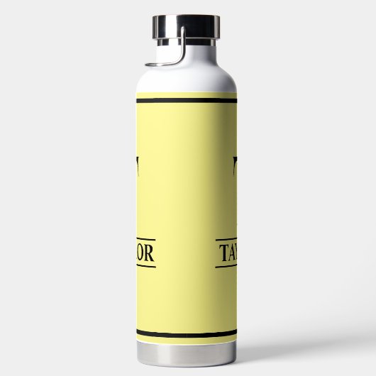 Bouteille D'eau Jaune monogramme (Droite)