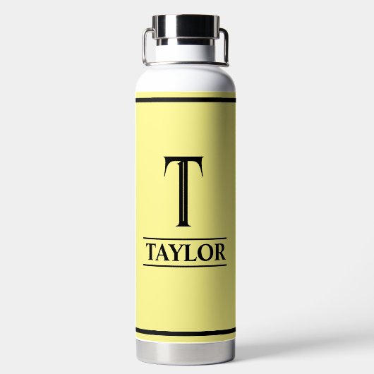 Bouteille D'eau Jaune monogramme (Plage)