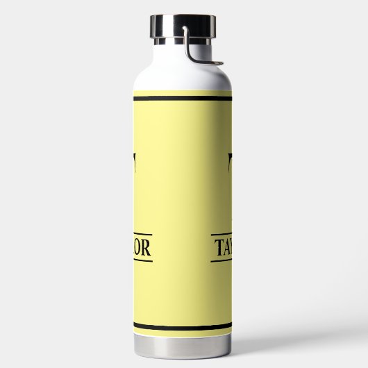 Bouteille D'eau Jaune monogramme (Droite)
