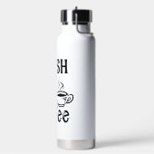 Bouteille D'eau "J'aurais aimé que ce soit du café" - Typographie (Gym)