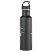 Bouteille D'eau JBHS VMA Noir avec Logo Blanc Personnalisable (Devant)