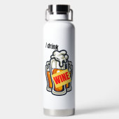 Bouteille D'eau Je bois du vin.w (Plage)