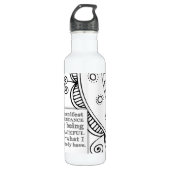 Bouteille D'eau Je Manifeste L'Abondance En Étant Une Affirmation  (Devant)