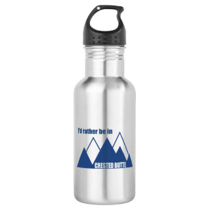 Bouteille D'eau Je préfère être dans la montagne Crested Butte Col