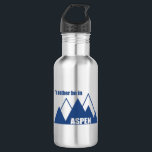 Bouteille D'eau Je préférerais être à Aspen Colorado Mountain<br><div class="desc">Aspen,  Colorado possède l'une des stations de ski les plus célèbres de l'état,  des paysages de montagne époustouflants et des loisirs sans fin.</div>