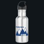 Bouteille D'eau Je préférerais être à Bend Oregon Mountain<br><div class="desc">Que vous soyez à la recherche d'activités fluviales,  de randonnées et de vélo sur des kilomètres interminables de sentiers,  ou d'un système de sentiers urbains de pointe,  Bend Oregon a tout. Ce design boisé célèbre Bend.</div>