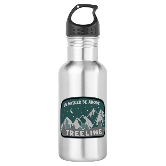 Bouteille D'eau Je préférerais être au-dessus de Treeline (Devant)