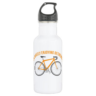 Bouteille D'eau Je profite de la retraite à vélo amusant