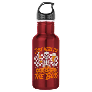 Bouteille D'eau Je suis juste ici pour les Boos Halloween squelett