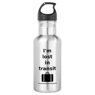 Bouteille D'eau Je suis perdu dans la valise Voyage en Transit Lig