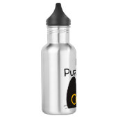 Bouteille D'eau Je suis Purrfect Cute Black Cat (Gauche)