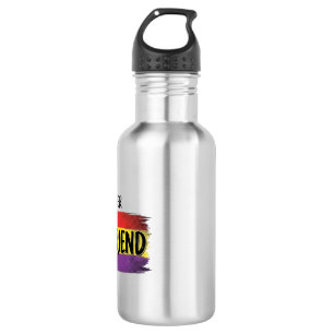Bouteille D'eau Je suis sa petite amie Arc-en-ciel Fierté Chemise