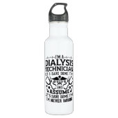 Bouteille D'eau Je suis un technicien en dialyse Néphrologie Techn (Devant)