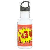 Bouteille D'eau Je t'aime (Devant)