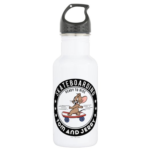 Bouteille D'eau Jerry Skateboard - Prêt À Faire Du Ride (Devant)