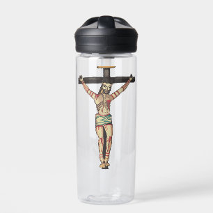 Bouteille D'eau Jésus Christ Croix Crucifixion aquarelle art
