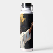 Bouteille D'eau Jesus Christ Our Savior | Black and Gold (Arrière)