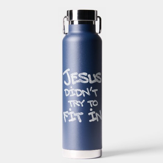 Bouteille D'eau Jésus n'a pas essayé de s'intégrer Graffiti Grunge (Avant)