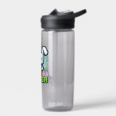 Bouteille D'eau Jeu de pixels de lapin de Pâques heureux  (Gauche)