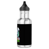 Bouteille D'eau Jeu de pixels de lapin de Pâques heureux  (Droite)