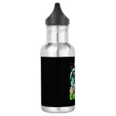 Bouteille D'eau Jeu de pixels de lapin de Pâques heureux  (Gauche)