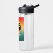 Bouteille D'eau Jeu informatique de jeu de gamer de coucher de sol (Gauche)