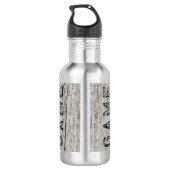 Bouteille D'eau Jeu Rustique Patiné Wood (Dos)