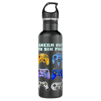 Bouteille D'eau Jeux Vidéo Drôle Joueur Découvrez Mon Pack Six