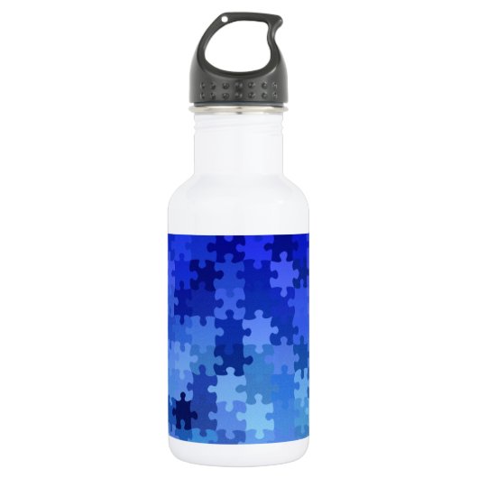 Bouteille D'eau Jigsaw Puzzle Pièces Design (Devant)