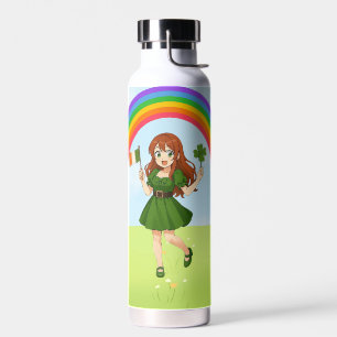 Bouteille D'eau Joli anime roux Saint Patrick 
