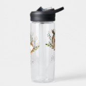 Bouteille D'eau Joli Cerf Aquarellé Posé En Bas Boho (Gauche)