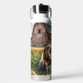 Bouteille D'eau Joli cheval Brown et blanc tacheté (Salle de sport)