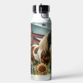 Bouteille D'eau Joli cheval Brown et blanc tacheté (Gym)