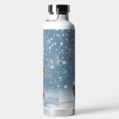 Bouteille D'eau Joli chiot de Noël & chaton (Droite)