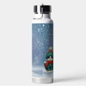 Bouteille D'eau Joli chiot de Noël & chaton (Évier)