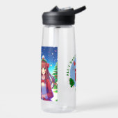Bouteille D'eau Joli couple d'anime Noël (Gauche)